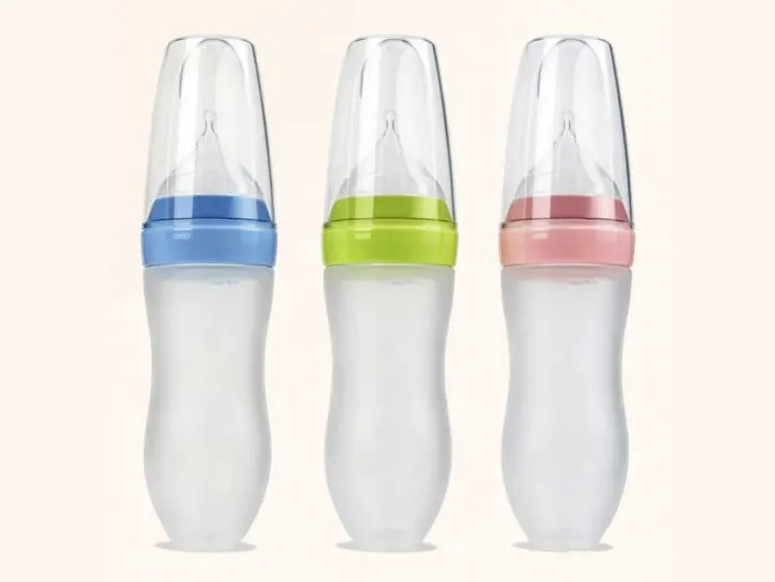 Silicone Squeeze Feeding Bottle
